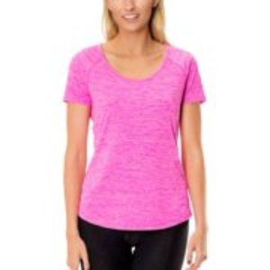 Jillian Michaels. Short Sleeve Tee, Pink. M